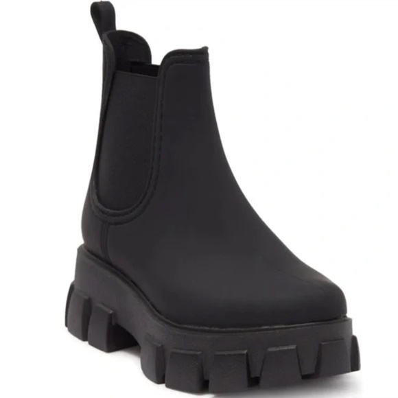 Jeffrey Campbell platform Chelsea rain boots 6 - Picture 1 of 5